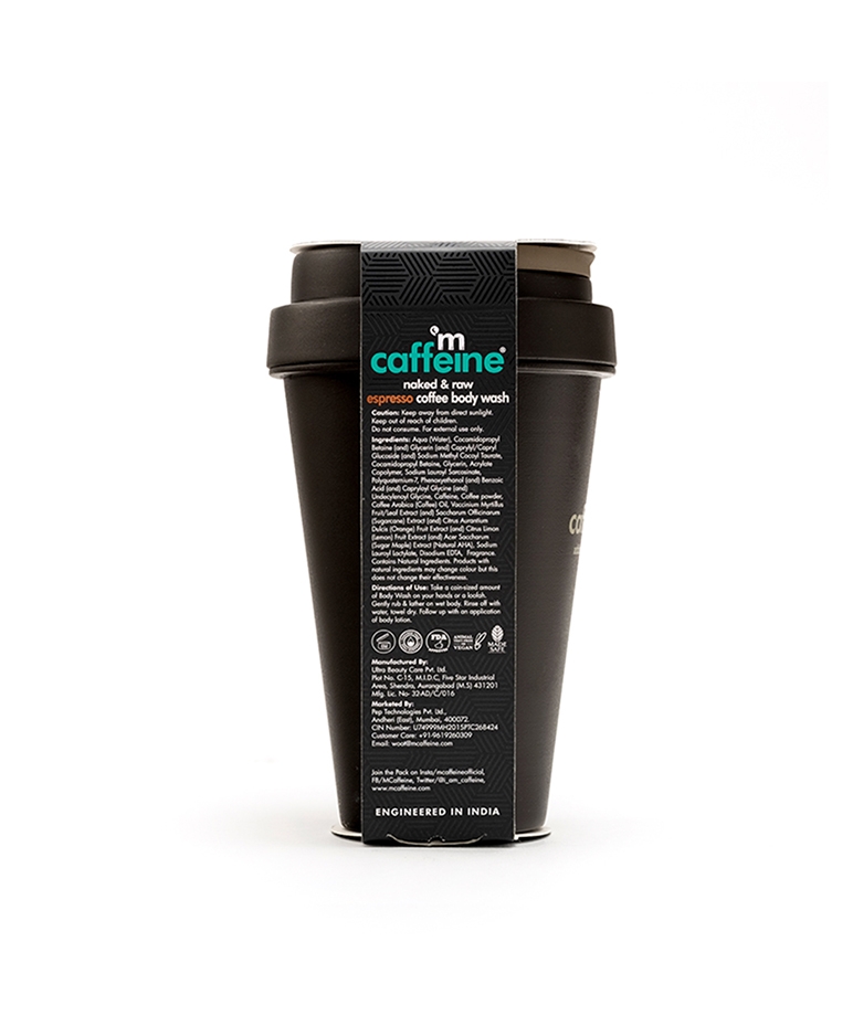 mCaffeine Body Wash with Coffee Scrub for Exfoliation - Espresso Shower Gel with Refreshing Aroma - 300 ml – image 8 of 8