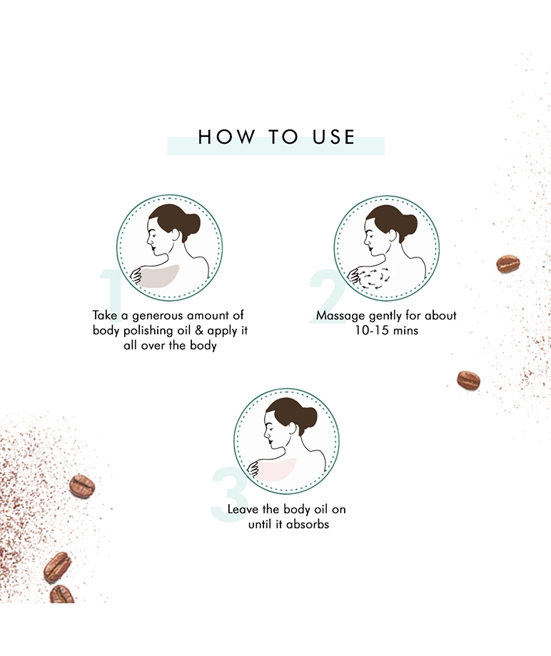 mCaffeine Naked & Raw Coffee Body Polishing Oil - 100 ml – image 5 of 7