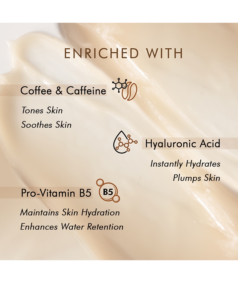 mCaffeine Oil-Free Coffee Moisturizer with Hyaluronic Acid & Pro Vitamin B5 for Instant Hydration - 50 ml – image 3 of 9
