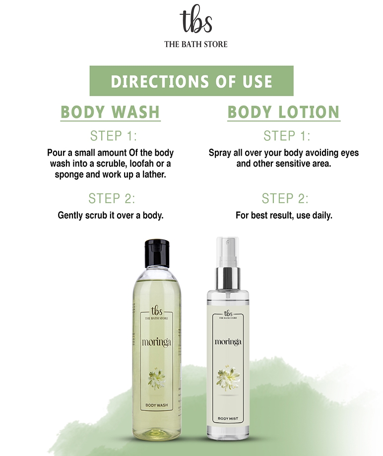 The Bath Store Moringa Combo (Body Butter 200gm + Body Yogurt 200gm + Body wash 300ml + Body Mist 200ml) – image 2 of 3