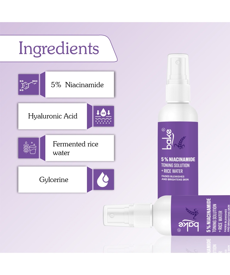 BAKE 5% Niacinamide + Rice Water Toner with Fermented Rice Water Extract – image 4 of 9