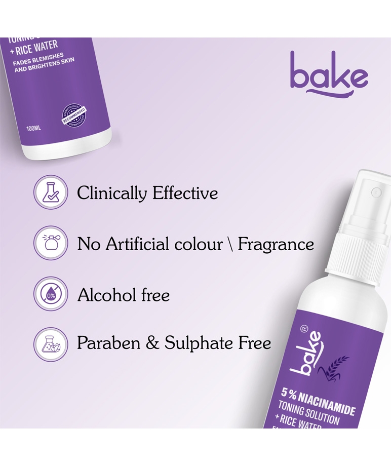 BAKE 5% Niacinamide + Rice Water Toner with Fermented Rice Water Extract – image 7 of 9