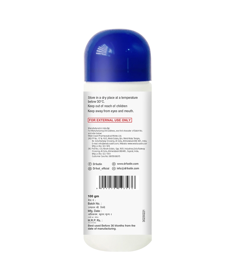 Dr Foot Odor Fighting Foot Powder – 100gm – image 3 of 8