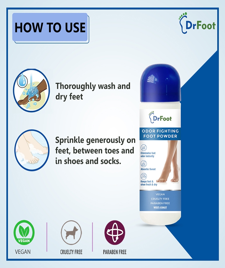 Dr Foot Odor Fighting Foot Powder – 100gm – image 5 of 8