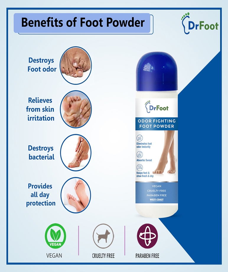 Dr Foot Odor Fighting Foot Powder – 100gm – image 7 of 8