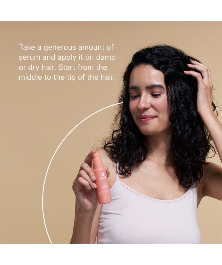 Oteria Go-To Hair Serum 50ml how to use on damp or dry hair