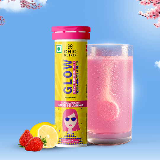chicnutrix glow glutathione and vitamin c Tablets for Skin & Brightening Chicnutrix Glow + Mighty Omega
