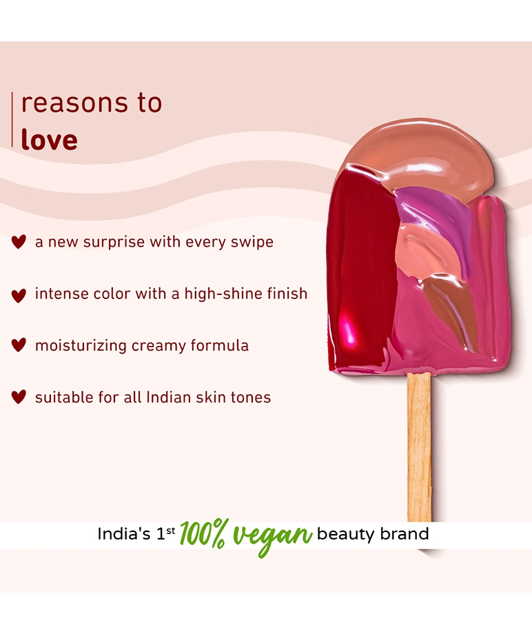 Plum Soft Swirl Lip Gloss 121 Caramel Crunch dessert-inspired shade campaign