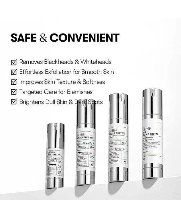 VT Reedle Shot 100 Essence skin benefits for blackheads, texture and blemishes