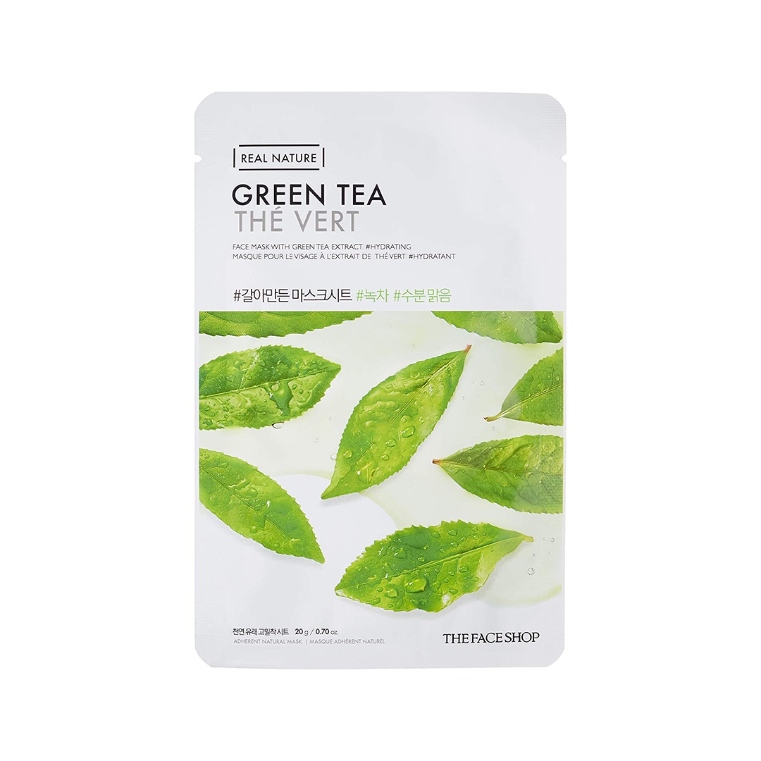 The Face Shop Real Nature Green Tea Face Mask - 20 gm