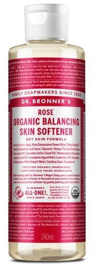Dr. Bronner's Rose Organic Balancing Skin Softner 240ml