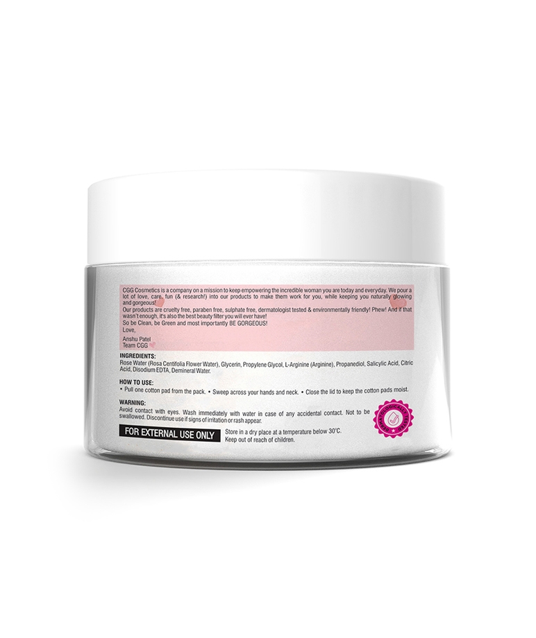 CGG Cosmetic Rose Water Daily Cleansing Pads - 50 Pads – image 3 of 8