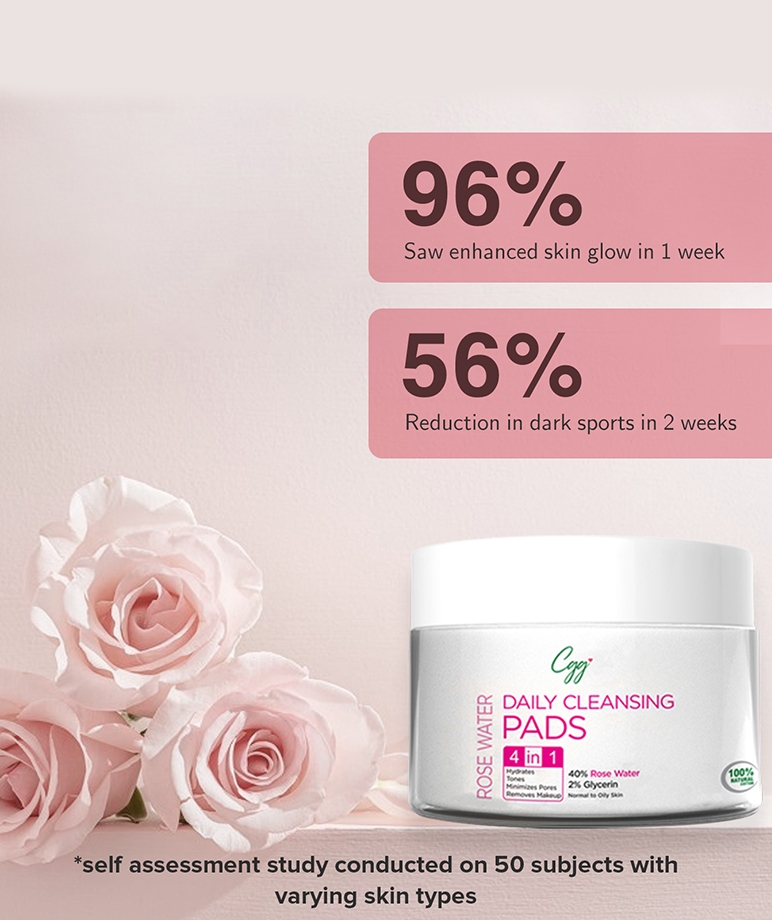 CGG Cosmetic Rose Water Daily Cleansing Pads - 50 Pads – image 5 of 8