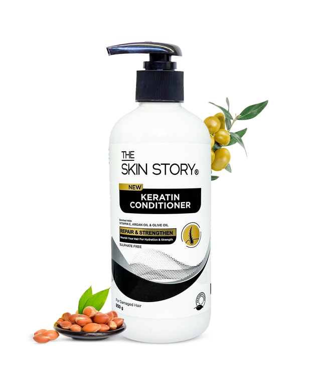 The Skin Story Keratin Conditioner, For Damaged Hair - 250gm