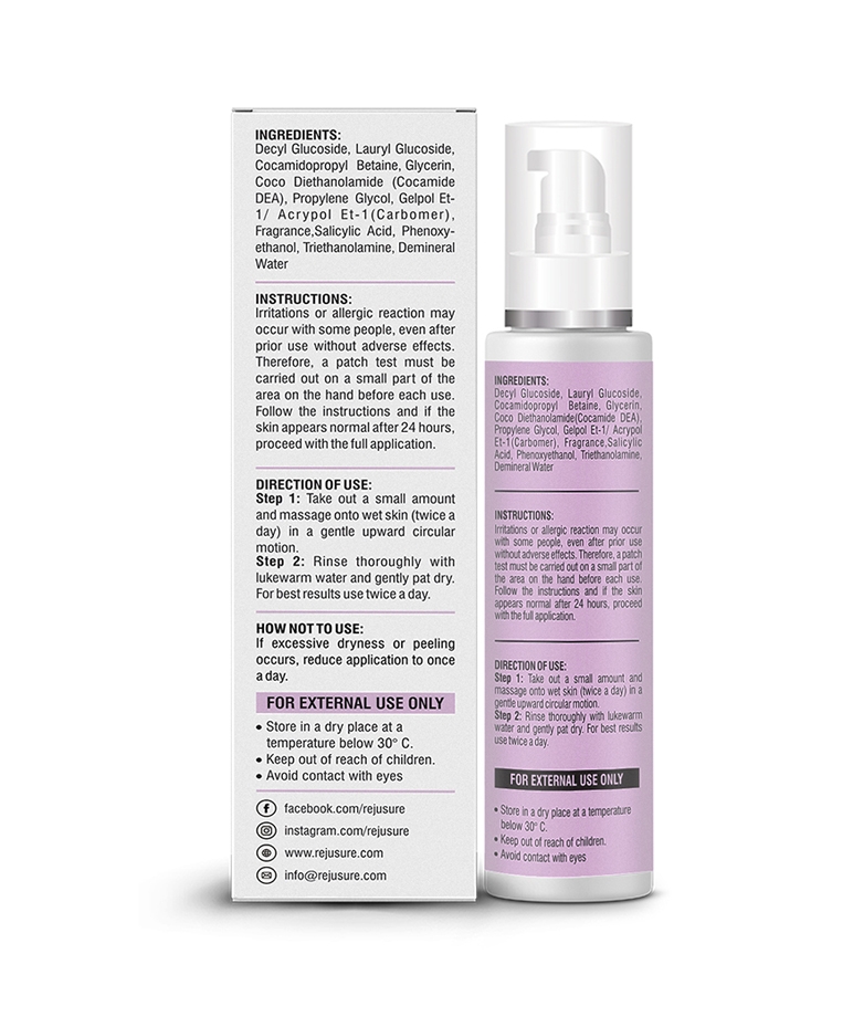 Rejusure 2% Salicylic Acid Face Wash – 100ml – image 3 of 7