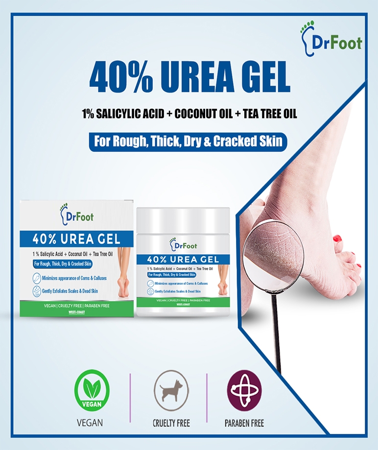 Dr Foot 40% Urea Gel with 1% Salicylic Acid Foot Cream-100 gm – image 4 of 9