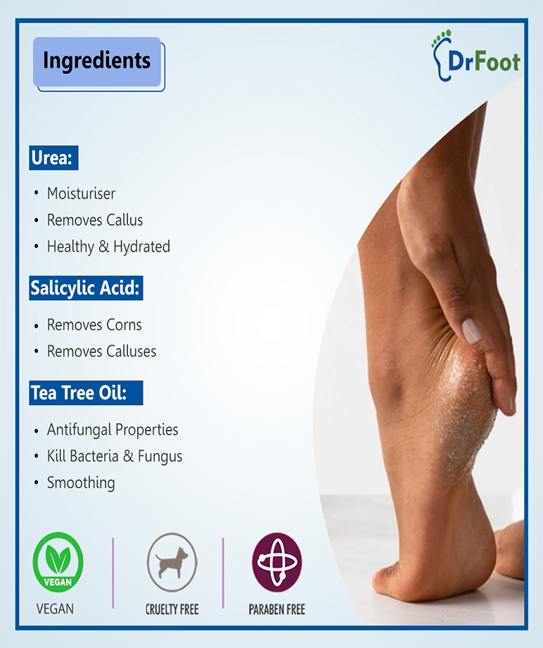 Dr Foot 40% Urea Gel with 1% Salicylic Acid Foot Cream-100 gm – image 6 of 9