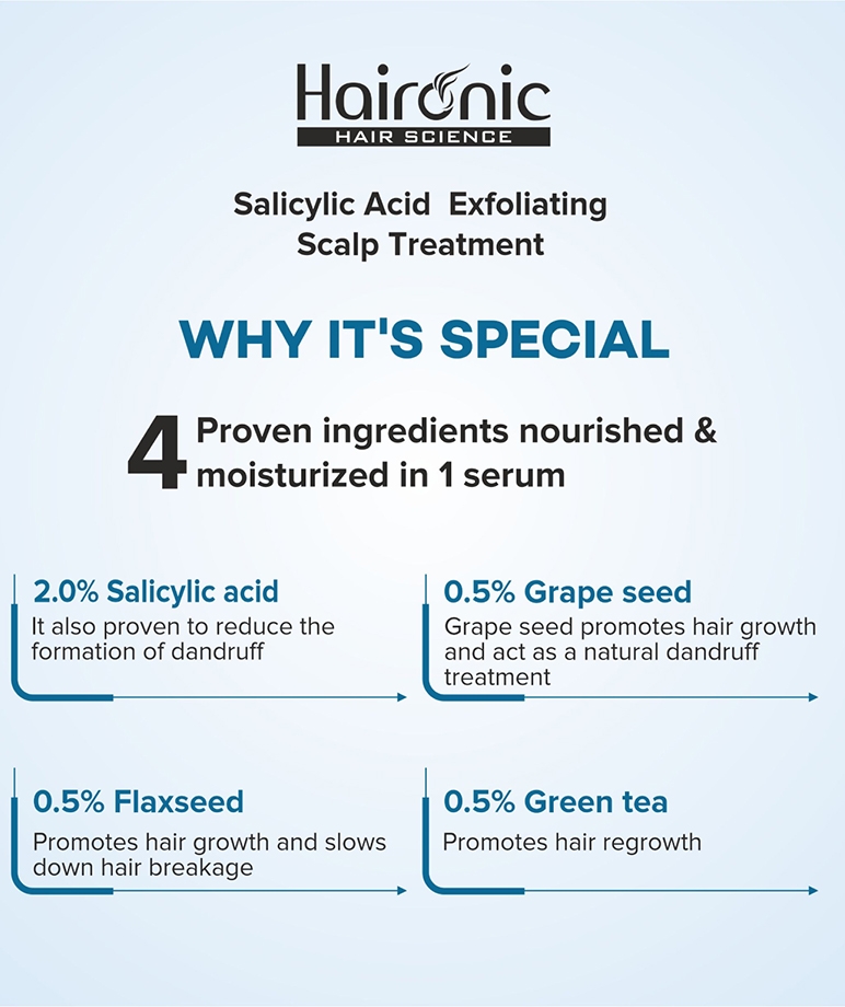 Haironic Salicylic Acid Exfoliating Scalp Hair Oil - 100ml – image 6 of 9