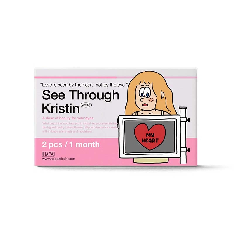 Hapakristin See Through Kristin Monthly brown 2Pcs/ 1Month – image 1 of 2