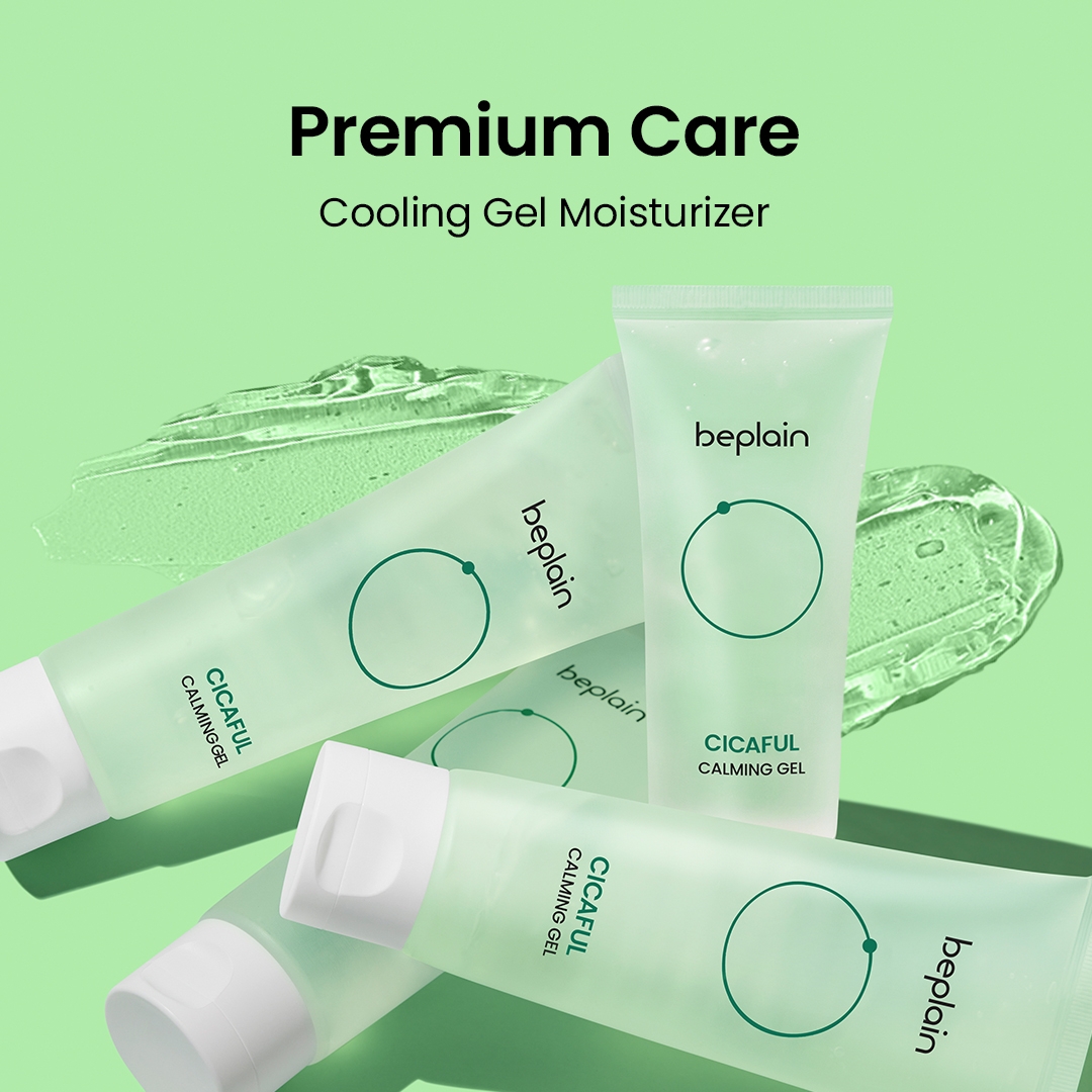 Beplain Cicaful Calming Gel cooling gel moisturizer tubes with gel texture