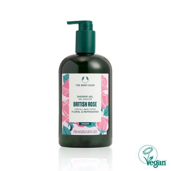 The Body Shop Shower Gel British Rose Vegan 750ml