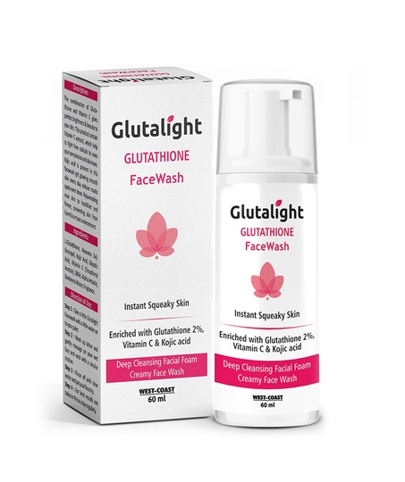 crystal glow glutathione face wash Glutalight Kojic Acid Skin Lightening and Deep Cleansing Відбілююча тканева маска з