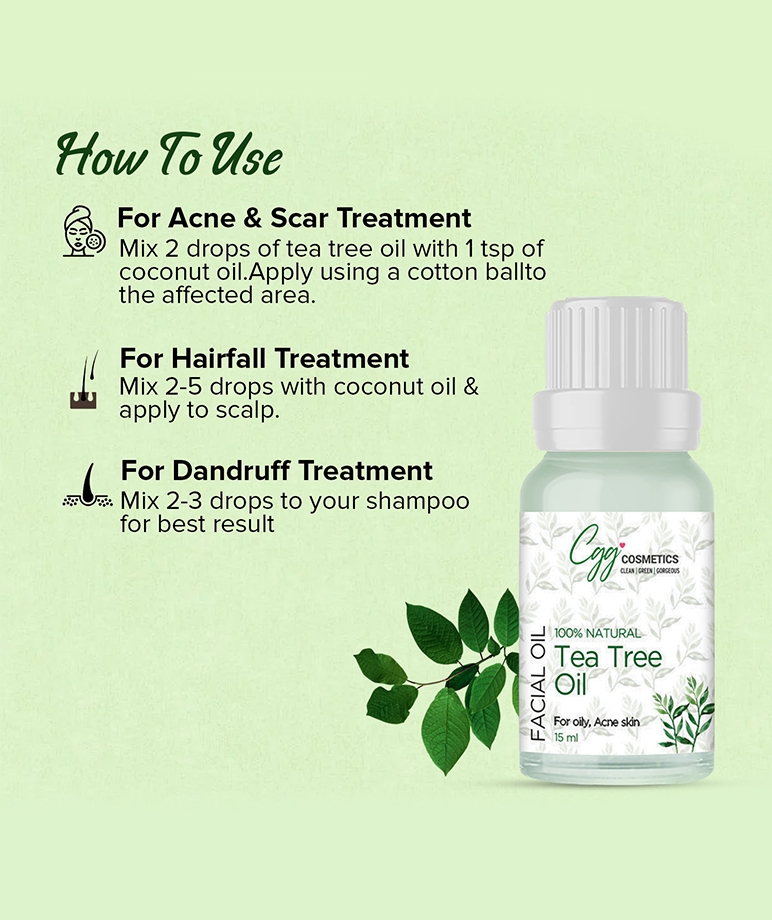 CGG Cosmetic Tea Tree Facial Essential Oil - 15ml – image 5 of 5