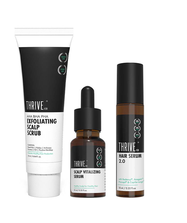 Triple Action Hair Health Kit | AHA BHA PHA Exfoliating Scalp Scrub ...