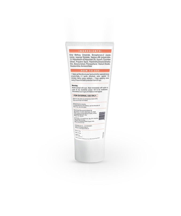 CGG Cosmetic Ultra Matte Sunscreen Gel SPF 45 Broad Spectrum PA+++ Protection-50gm – image 2 of 9