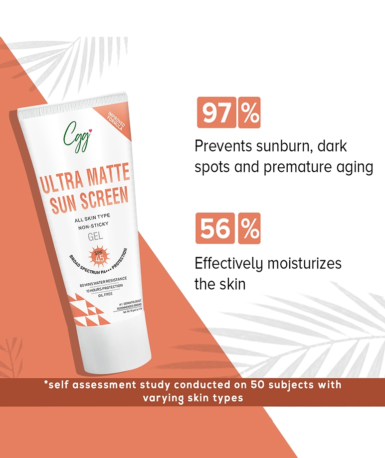 CGG Cosmetic Ultra Matte Sunscreen Gel SPF 45 Broad Spectrum PA+++ Protection-50gm – image 6 of 9