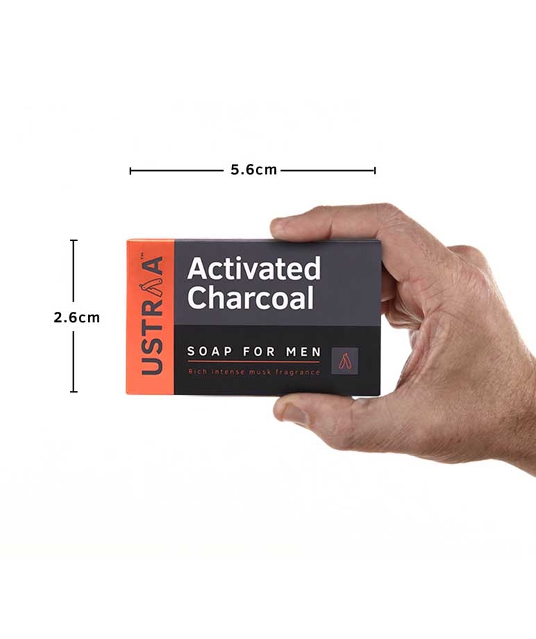 Ustraa Soap - Activated Charcoal-100g (Pack of 8) – image 8 of 9