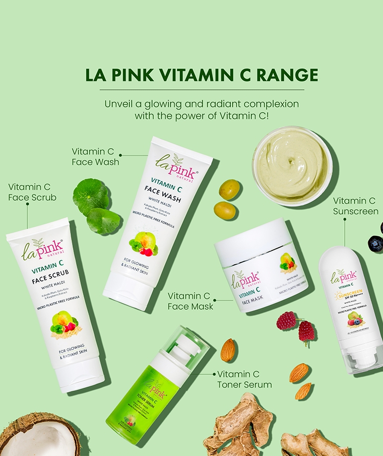 la Pink Vitamin C Sunscreen SPF 50 PA++++ with White Haldi, Broad Spectrum UVA/UVB and Blue Light Protection – image 9 of 9