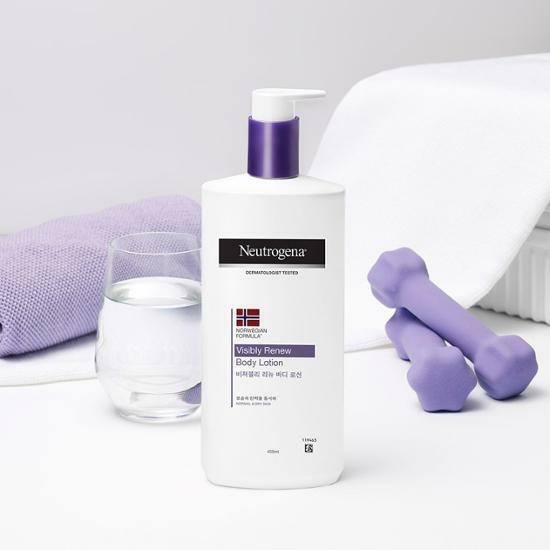 Neutrogena Visibly Renew Body Lotion 450ml+Yoga Socks – image 3 of 6