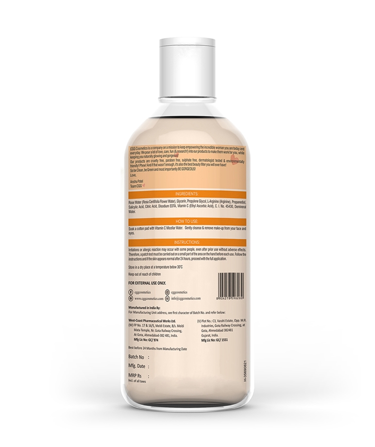 CGG Cosmetic 4 In 1 Skin Brightening Vitamin C Micellar Cleansing Water - 300ml – image 3 of 8