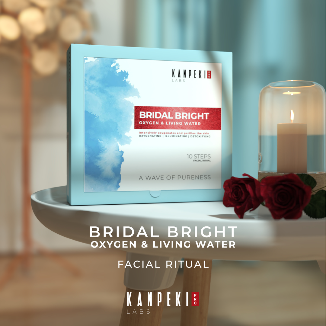 Kanpeki Bridal Bright 10 Step Oxygen Facial Kit with Living Water | Hydrating, Purifying, Radiance Ritual, Glow & Fine Line Care | Spiru – image 2 of 7