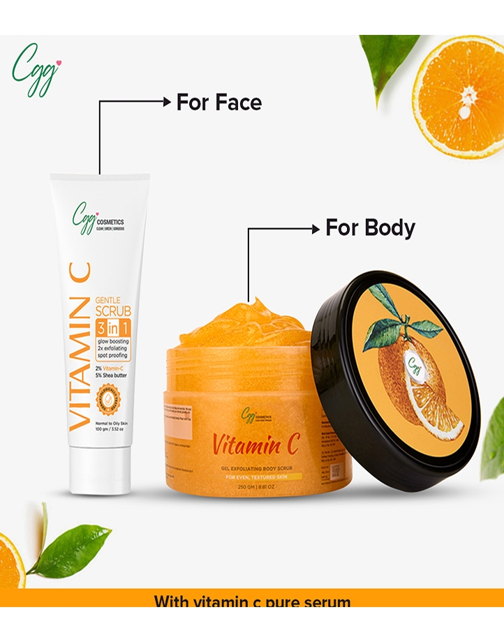 CGG Cosmetic Vitamin C Gel Exfoliating Body Scrub & Gentle Scrub (Combo Packs) – image 6 of 8