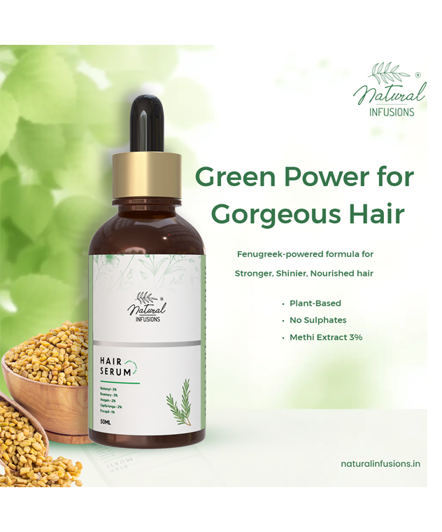 Natural Infusions Hair Growth Serum with 5% Redensyl | 8+ Natural Extracts | Hair Fall Control | For Men and Women | 50ml (Pack of 12) – image 4 of 4