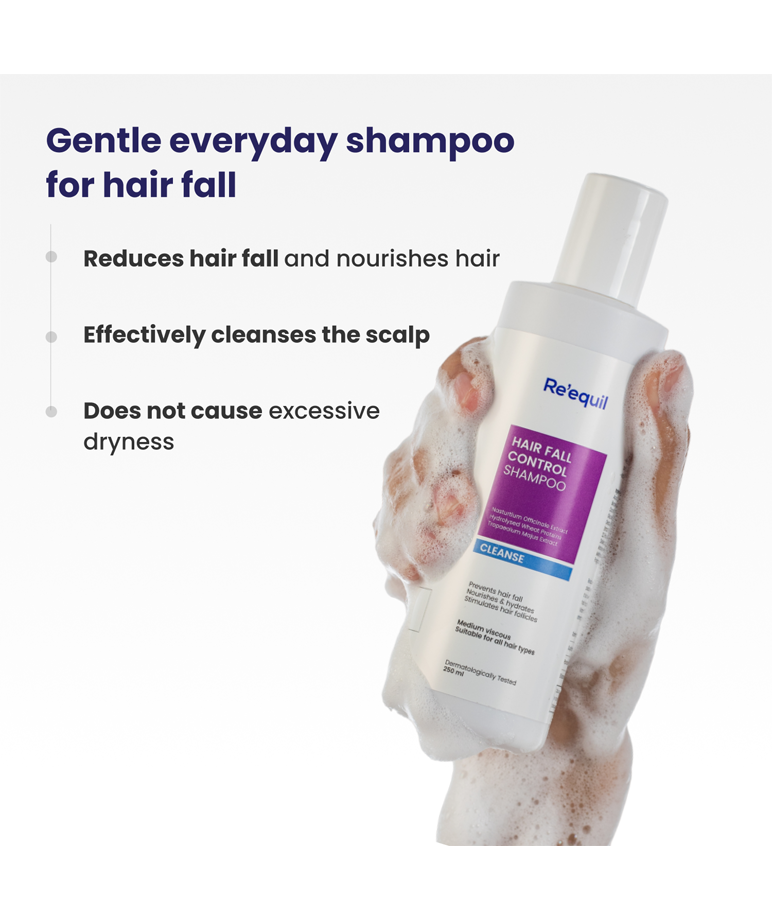 Re'equil Hair Fall Control Shampoo with Vitamin B3, B5, & B7 (Biotin) - 250ml – image 2 of 8