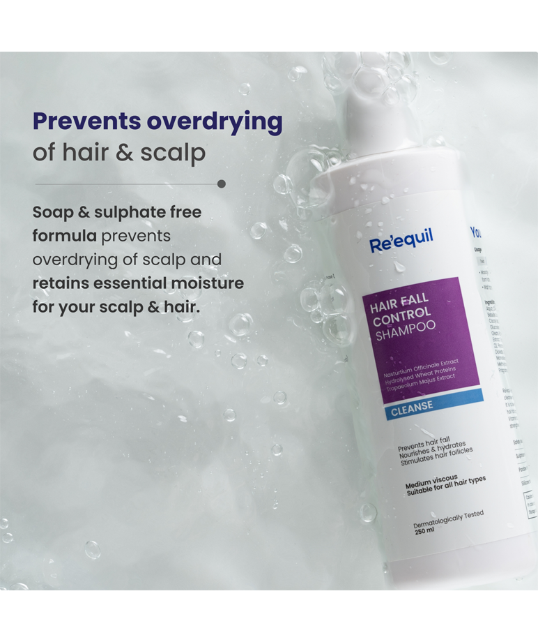 Re'equil Hair Fall Control Shampoo with Vitamin B3, B5, & B7 (Biotin) - 250ml – image 7 of 8