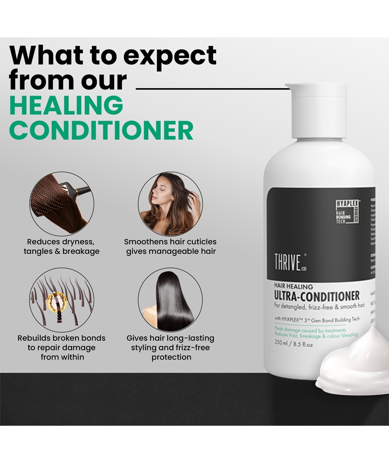 ThriveCo Hair Healing Ultra-Conditioner 250ml what to expect, reduces tangles and frizz