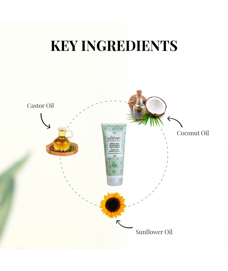 Azafran ORGANIC MINERAL RICH REJUVENATING BODY WASH – image 4 of 8