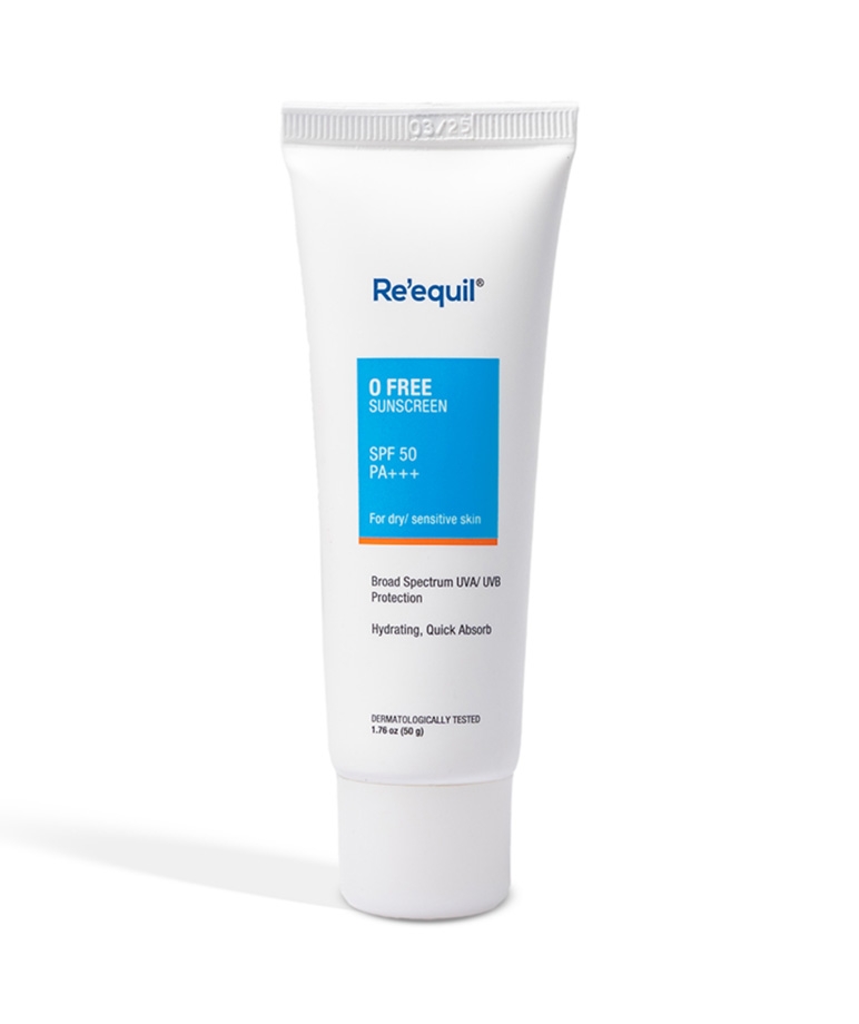 Re'equil Re’equil O Free Sunscreen SPF 50 PA+++ For Dry $ Sensitive Skin