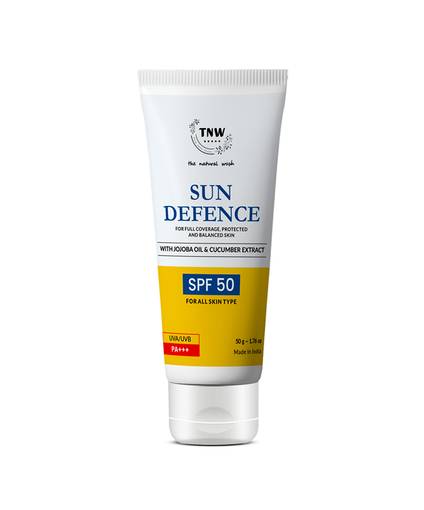 Sun Defence Sunscreen SPF 50 UVA UVB PA+++ Sunblock Suncream - maccaron