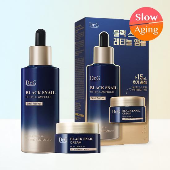 Dr.G Black Snail Retinol Ampoule Set (50ml Ampoule + 15ml Cream
