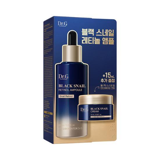Dr.G Black Snail Retinol Ampoule Set (50ml Ampoule + 15ml Cream