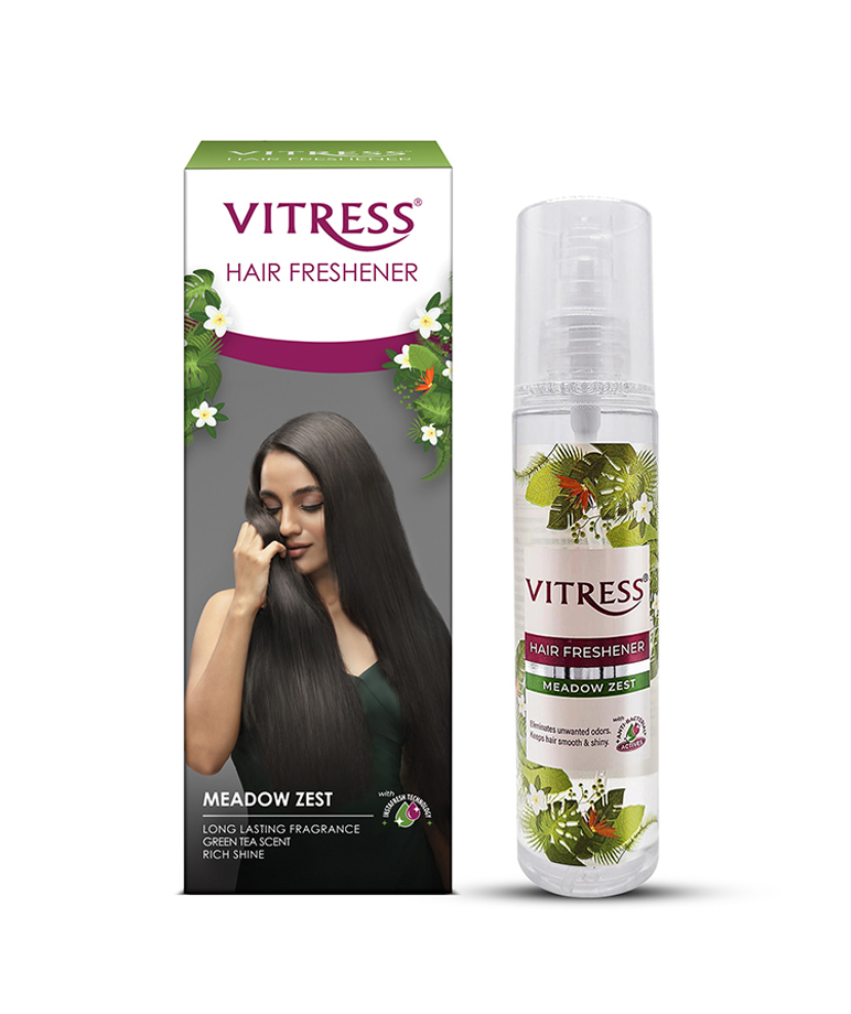 Buy Vitress Hair Freshener Meadow Zest Hair Mist 100ml - Maccaron