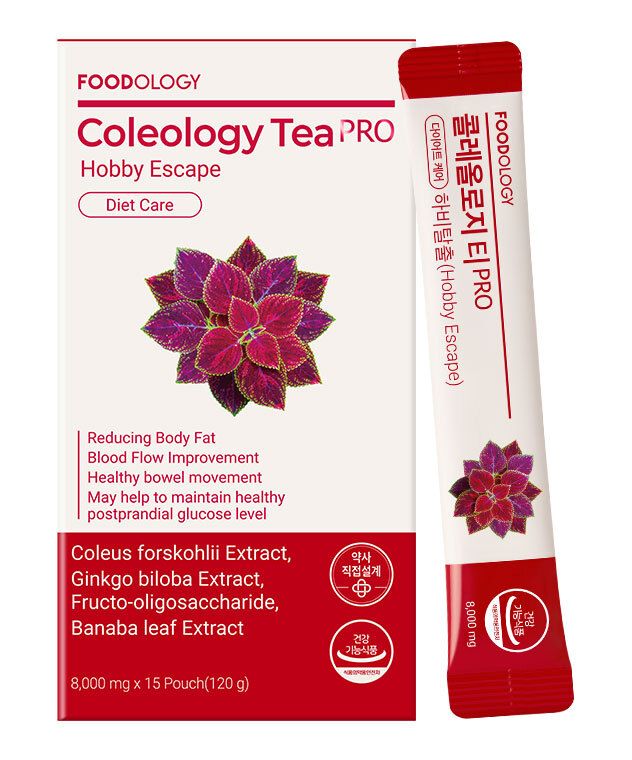 FOODOLOGY Coleology Tea PRO 錠剤 Coleology Tea PRO Hobby Escape (8,000mg*15Pouch) - maccaron