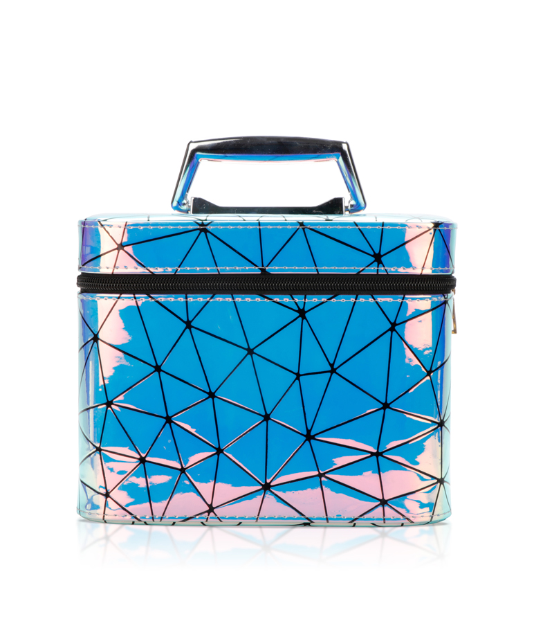 Holographic Vanity Box For Cosmetics Jewelry (Blue) maccaron