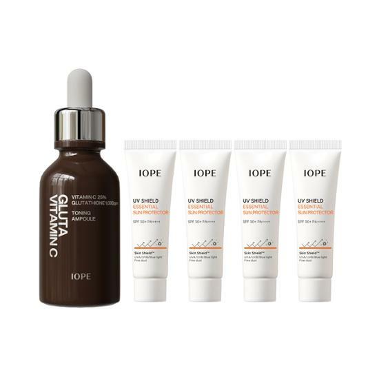 Gluta Vitamin C Toning Ampoule 23g+UV Shield 10ml*4ea