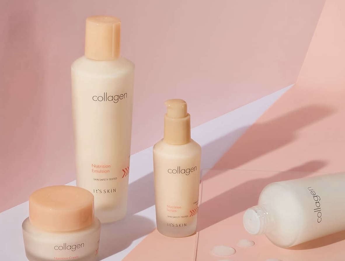 It's Skin Collagen Nutrition Toner, Emulsion, Serum and Cream line series